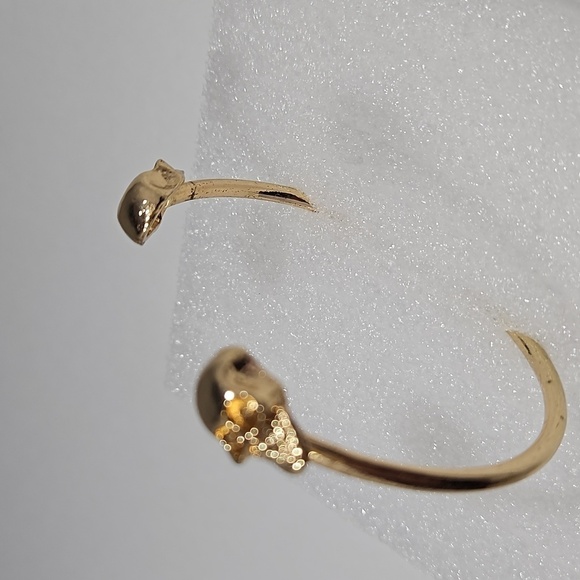 3 PIRATE SKULL Silvertone & Goldtone Bangle Bracelets - Picture 7 of 9